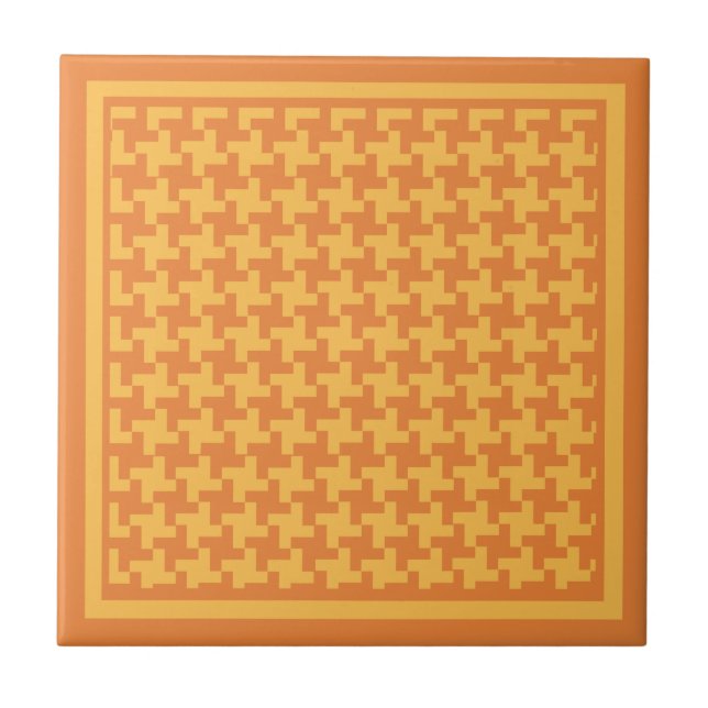 Azulejo de cerâmica, Verificação de dostooth laran (Frente)