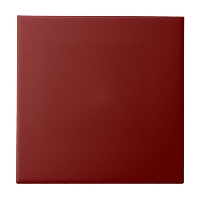 Azulejo de cerâmica vermelho-maroon sólido (Frente)