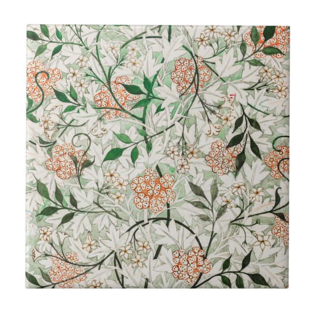 AZULEJO DE CERÂMICA: WILLIAM MORRIS: JASMINE (Frente)