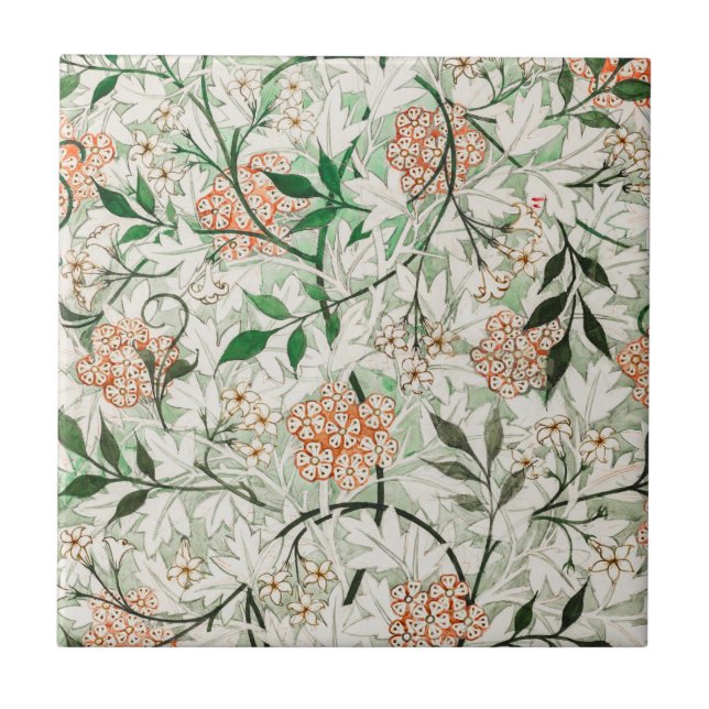 AZULEJO DE CERÂMICA: WILLIAM MORRIS: JASMINE (Frente)