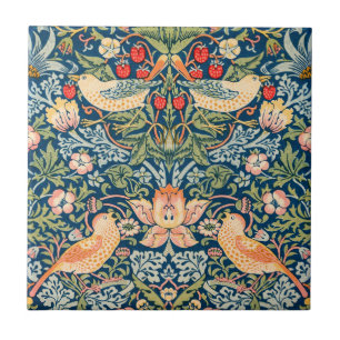 AZULEJO DE CERÂMICA: WILLIAM MORRIS: STRAWBERRY T