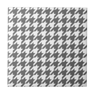 azulejo de cinza padrão houndstooth
