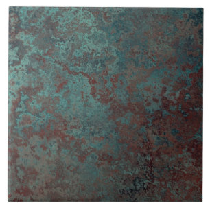 Azulejo "de cobre" do impressão da corrosão gran