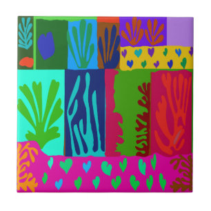 Azulejo de Colagem Inspirado em Matisse II