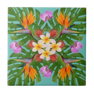 azulejo de colcha hawaiana moderno tropical