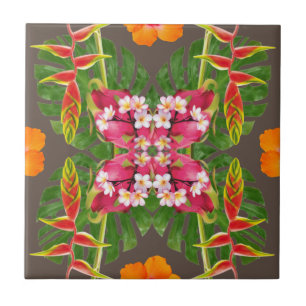 azulejo de colcha hawaiana moderno tropical