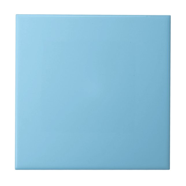 Azulejo de cor azul bebê (Frente)