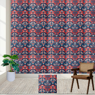 Azulejo de Cor damasco Floral escandinava