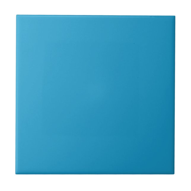 Azulejo de Cor Sólida Azul Brilhante (Frente)