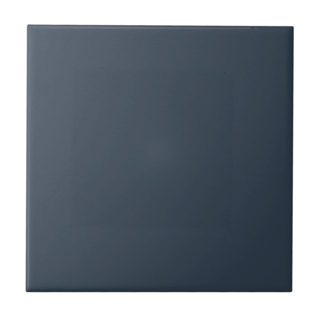 Azulejo de cor sólida azul de Cinza simples (Frente)