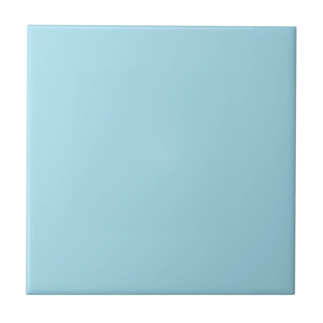 Azulejo de cor sólida azul do Pastel Sky (Frente)