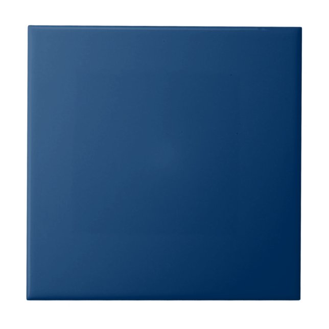 Azulejo de cor sólida azul Yale (Frente)