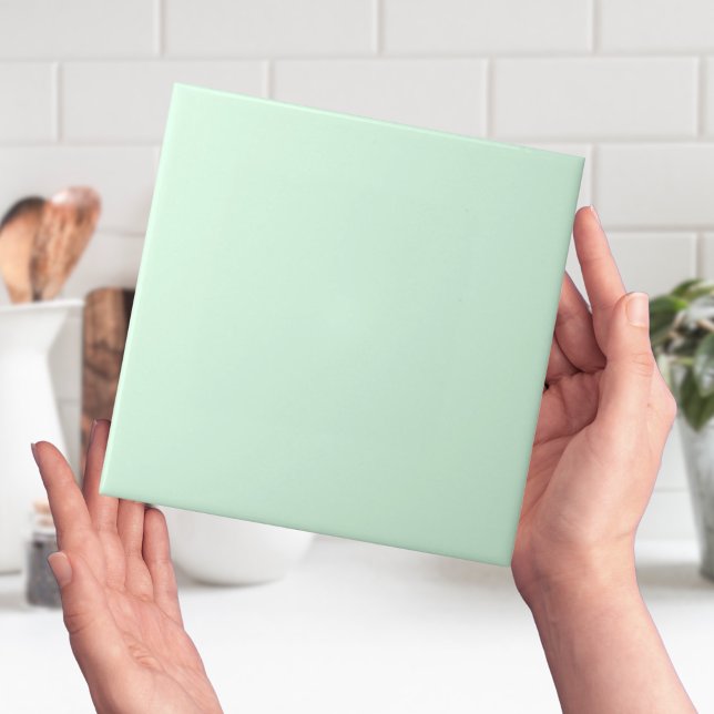 Azulejo de Cor Verde da Mint (mint green solid color plain tiles)