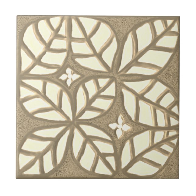 Azulejo de cozinha, bronzeado e branco (Frente)