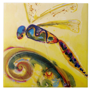 Azulejo de cozinha cerâmica Dragonfly