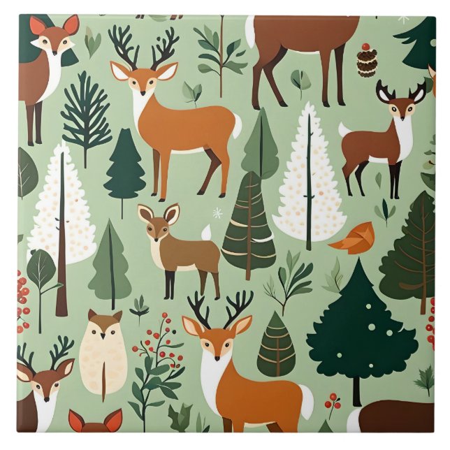 azulejo de criaturas de natal (Frente)