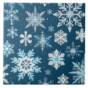 azulejo de cristais de floco de neve
