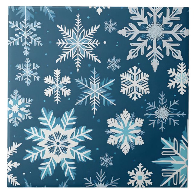 azulejo de cristais de floco de neve (Frente)