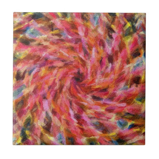 Azulejo de Design Abstrato Colorido Negrito