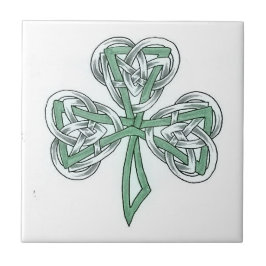 Azulejo de Design Celular do Shamrock irlandês