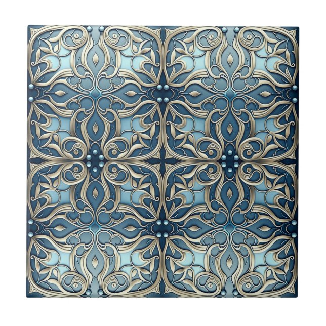 Azulejo de Design de Arte Nouveau (Frente)