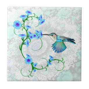 Azulejo de Design de Hummingbird com Glórias da M