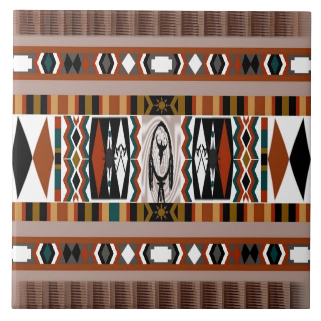 Azulejo de Dreamcatcher do nativo americano (Frente)