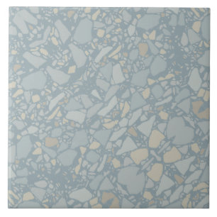 Azulejo de Efeito Terrazzo Azul Moderno