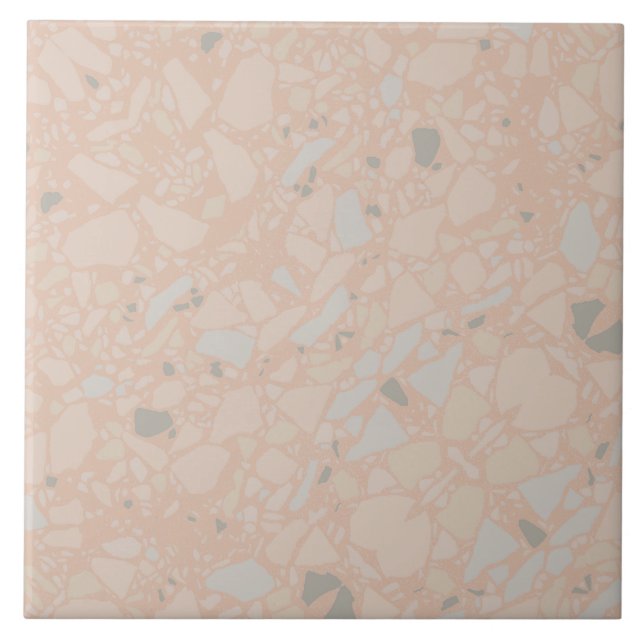 Azulejo de Efeito Terrazzo Cor-de-Rosa Escamudo El (Frente)