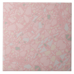 Azulejo de Efeito Terrazzo Cor-de-Rosa Escamudo El