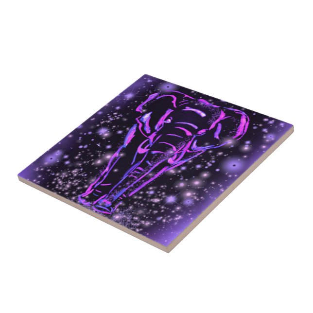 Azulejo de Elefante Roxo (Lateral)
