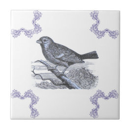 Azulejo de Ênfase Azul de Pássaro Permitido