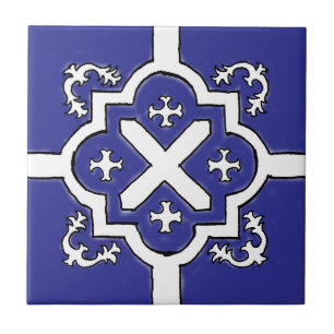 azulejo de Estilo Azul Decorativo