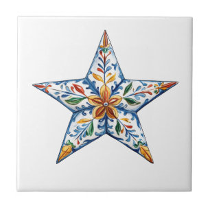 Azulejo de Estilo de Talavera Hacienda Mexicana