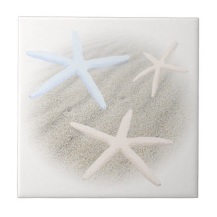 Azulejo de Estrela-do-Mar na Areia da Praia