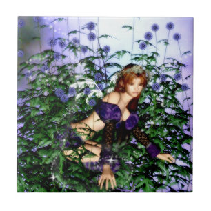 Azulejo de Fairie do cardo