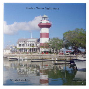 Azulejo de farol da cidade de Harbor