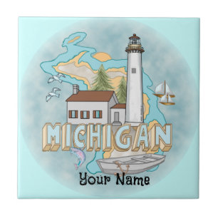 Azulejo de Farol de Michigan