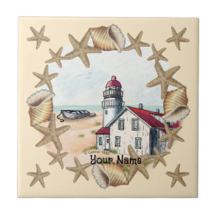 Azulejo de farol de Seashell