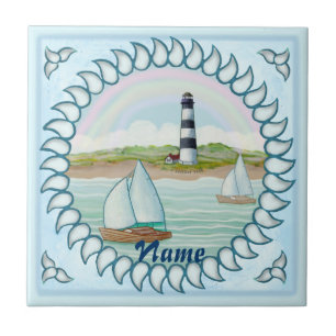 Azulejo de farol de veleiros