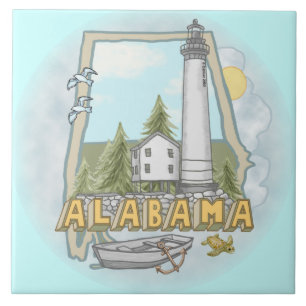 azulejo de Farol do Alabama
