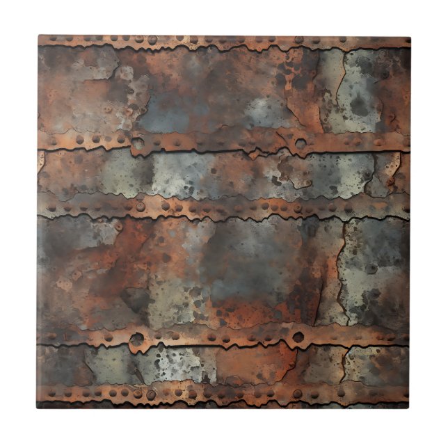 Azulejo de ferro enferrujado (Frente)