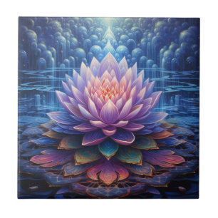 Azulejo de Flor do Lotus