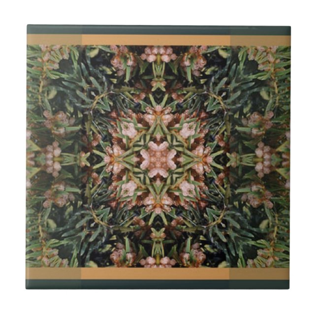 Azulejo de Flor Fractal (Frente)