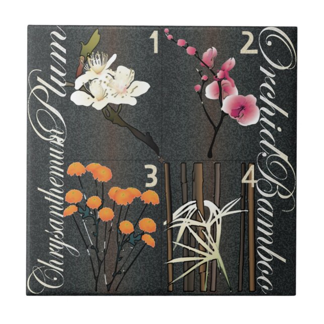 Azulejo de Flores Mah Jongg (Frente)