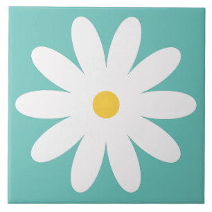 azulejo de flores retrógrado dos anos 60