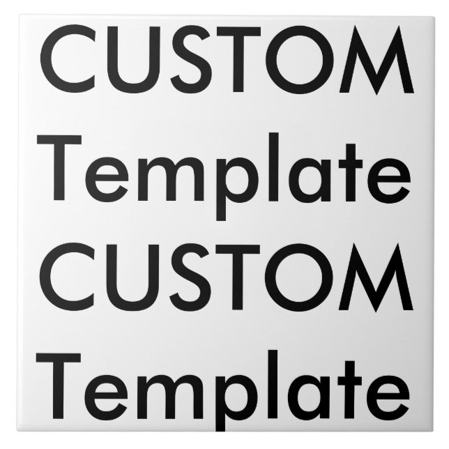 Azulejo de Foto White Cerâmica Personalizada de 6" (Frente)