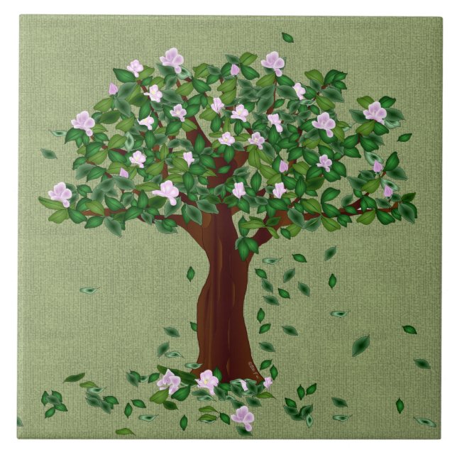 Azulejo de Fotografia Magnolia Cerâmica (Frente)