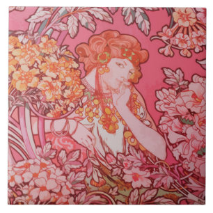 Azulejo de Fotografias Cerâmicas Art Nouveau desig