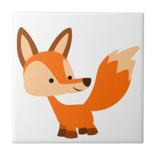 Azulejo de Fox de Cartoon Bonito